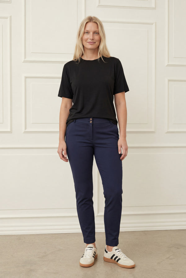 I SAY Nugga Basic O-Neck T-Shirt Basics 900 Black