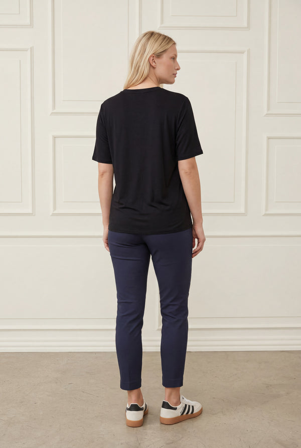 I SAY Nugga Basic O-Neck T-Shirt Basics 900 Black