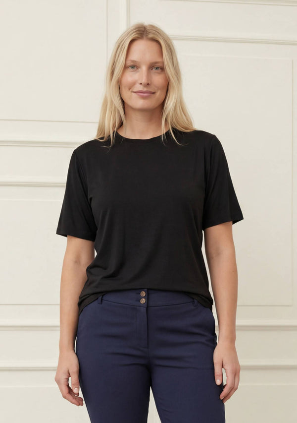 I SAY Nugga Basic O-Neck T-Shirt Basics 900 Black