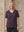 I SAY Nugga Basic V-Neck T-Shirt Basics 419 Aubergine