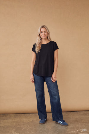 I SAY Nugga Viscose T-Shirt Basics 900 Black