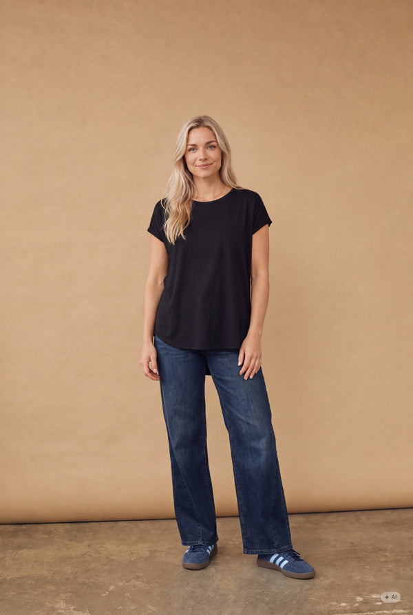 I SAY Nugga Viscose T-Shirt Basics 900 Black