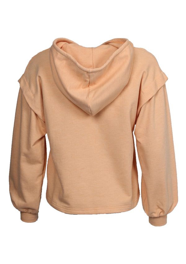 I SAY Omega Hoodie Blouses 210 Soft Orange