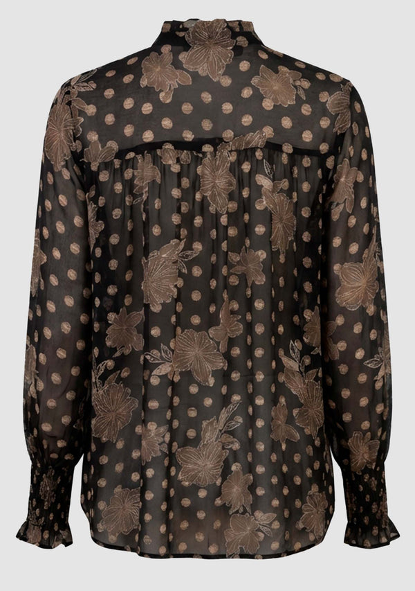 I SAY Otella Smock Shirt Shirts N64 Flower/Dot Print