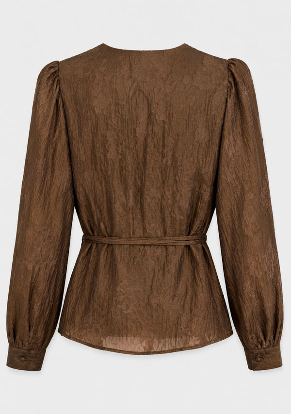 I SAY Ova Wrap Blouse Blouses B97 Bronze Look
