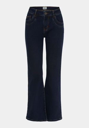 I SAY Parma Flare Jeans Pants 654 Blue Denim