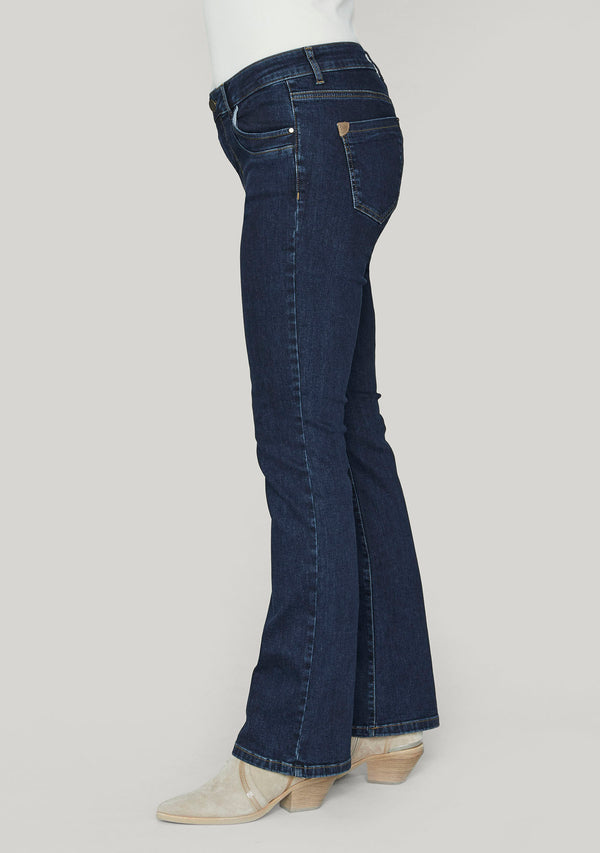 I SAY Parma Long Basic Jeans Pants 654 Blue Denim