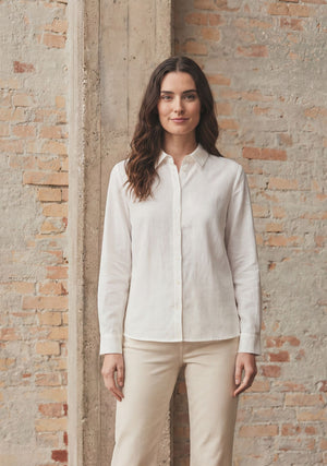 I SAY Pearl Basic Shirt Shirts 101 Broken White