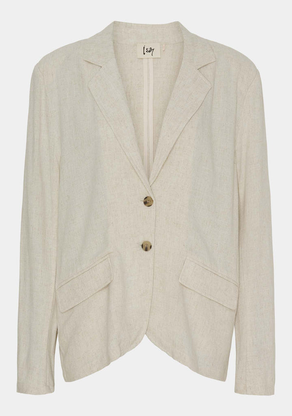 I SAY Pearl Classic Blazer Jackets 112 Sand