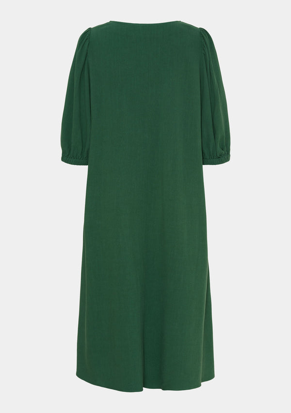 I SAY Pearl V-Neck Dress Dresses 883 Summer Green