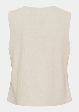 I SAY Pearl Waistcoat Vest 112 Sand