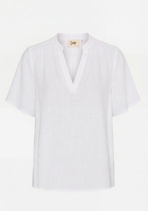 I SAY Pearl s/s Blouse Blouses 100 White