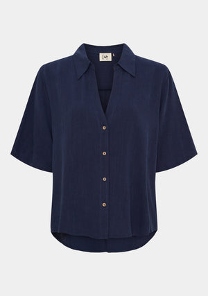 I SAY Pearl s/s Shirt Shirts 640 Navy