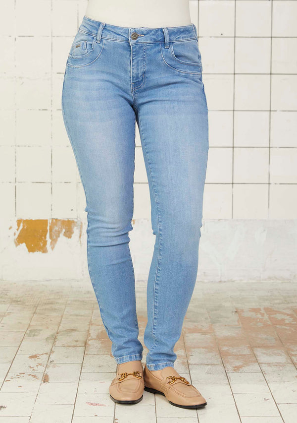 I SAY Roma Basic Jeans Pants 622 Bright Blue Denim