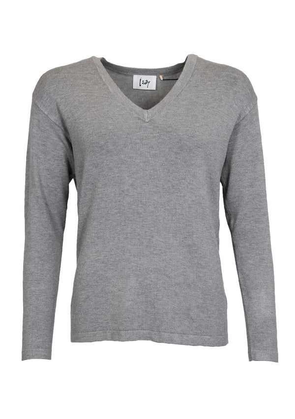 I SAY Rubi Pullover Knitwear 947 Grey Melange