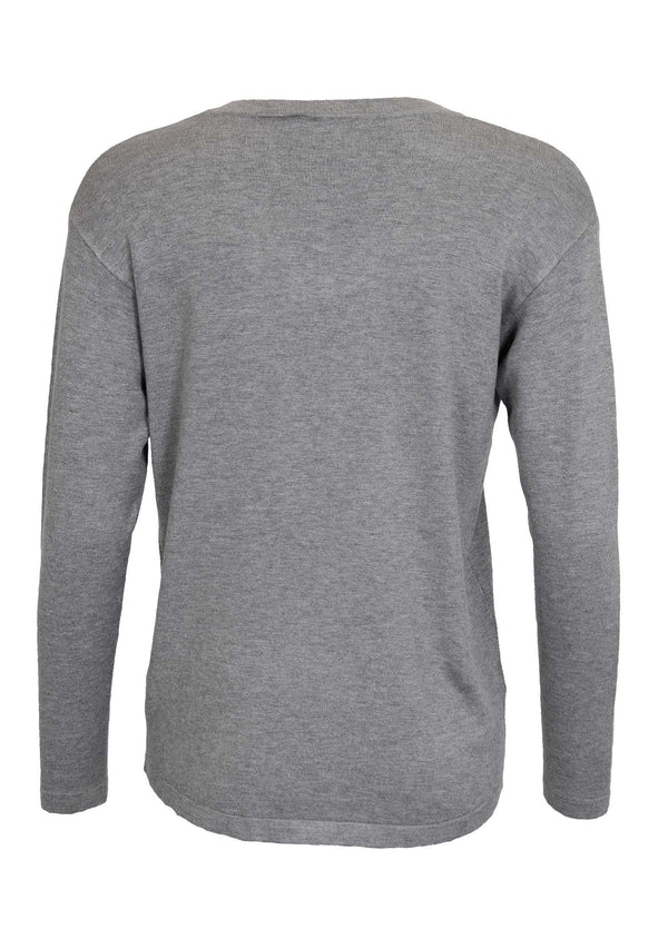 I SAY Rubi Pullover Knitwear 947 Grey Melange