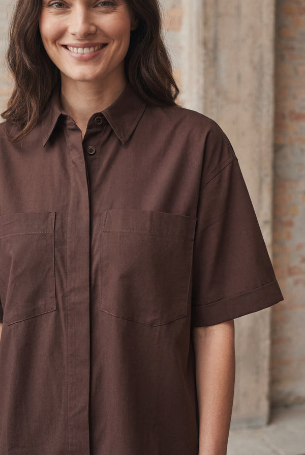 I SAY Sigga Pocket Shirt Shirts 356 Dark brown