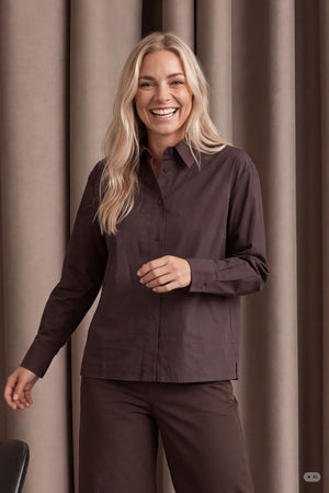 I SAY Sigga Shirt Jacket Shirts 356 Dark brown