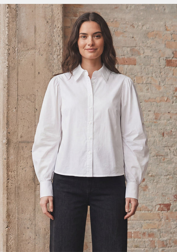 I SAY Sigga Sleeve Shirt Shirts 100 White