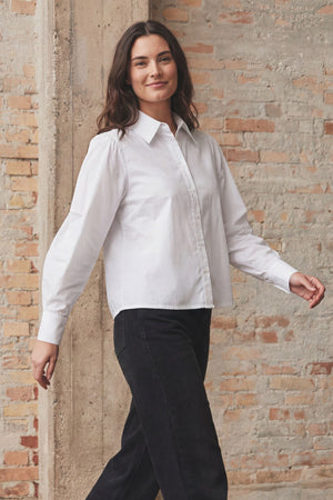 I SAY Sigga Sleeve Shirt Shirts 100 White