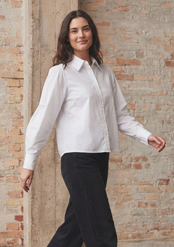 I SAY Sigga Sleeve Shirt Shirts 100 White