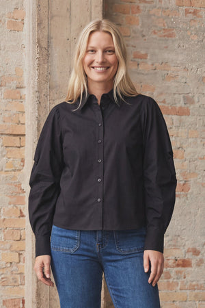 I SAY Sigga Sleeve Shirt Shirts 900 Black