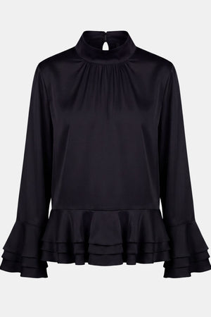 I SAY Steff Deco Blouse Blouses 900 Black