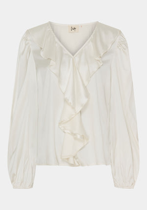 I SAY Steff Flounce Blouse Blouses 101 Broken White