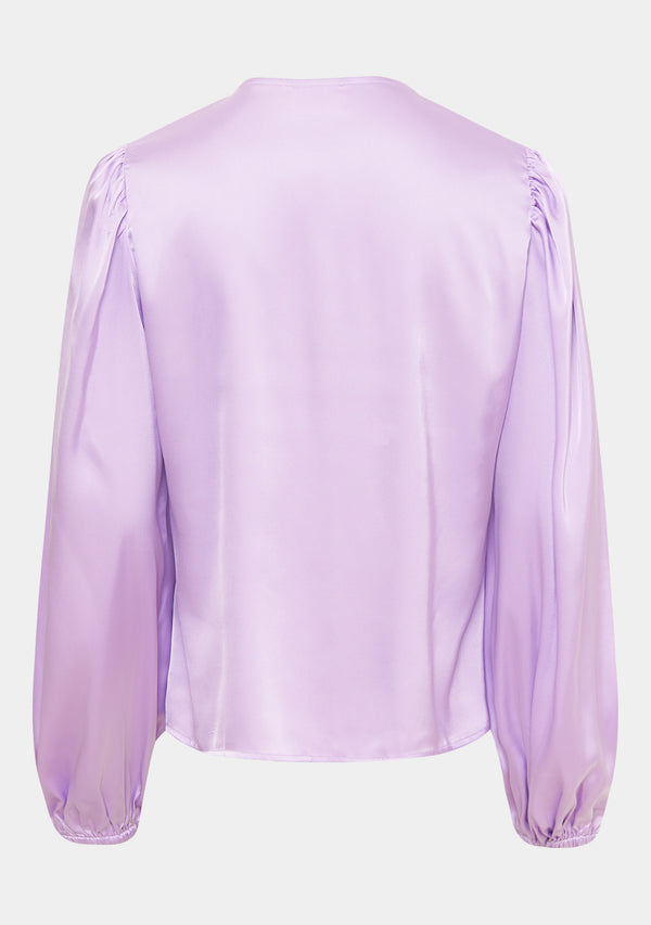 I SAY Steff Flounce Blouse Blouses 541 Purple Light