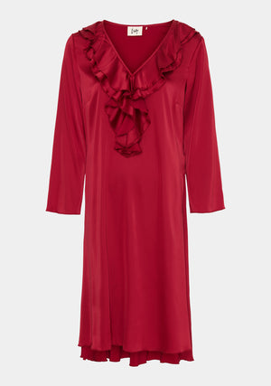 I SAY Steff Flounce Dress Dresses 404 Red