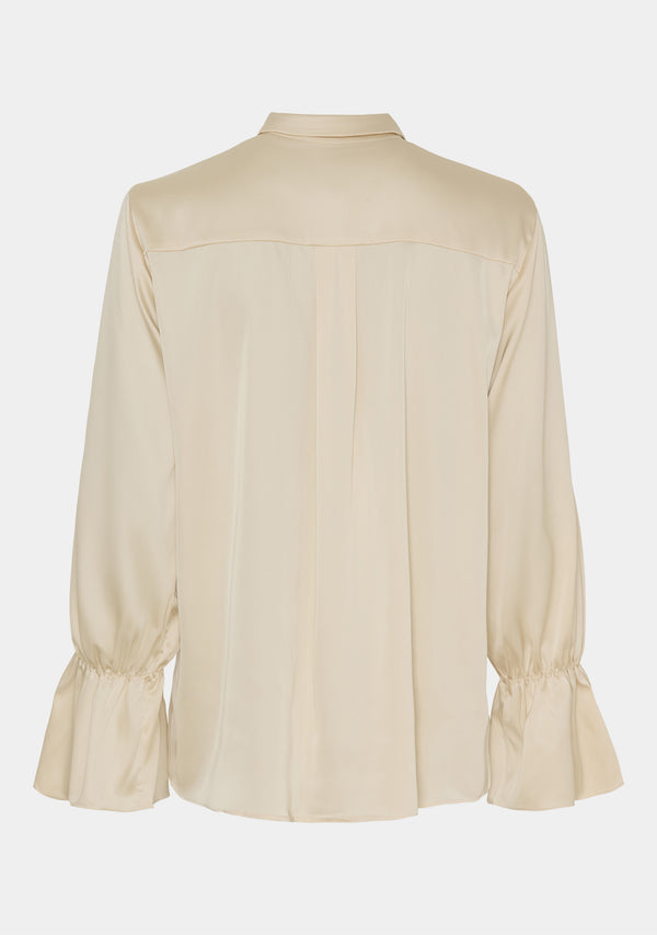 I SAY Steff Flounce Shirt Shirts 112 Sand