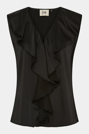 I SAY Steff Flounce Top Tops 900 Black