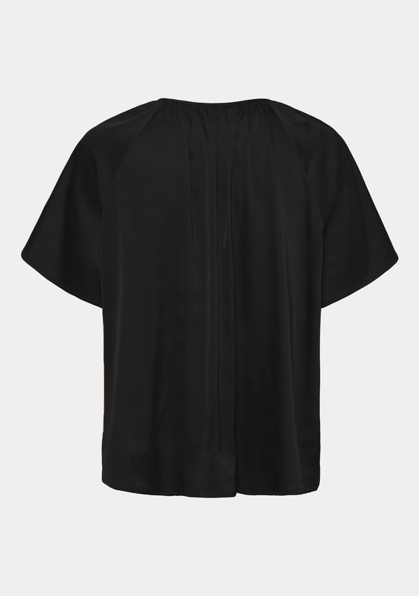 I SAY Steff s/s Blouse Blouses 900 Black