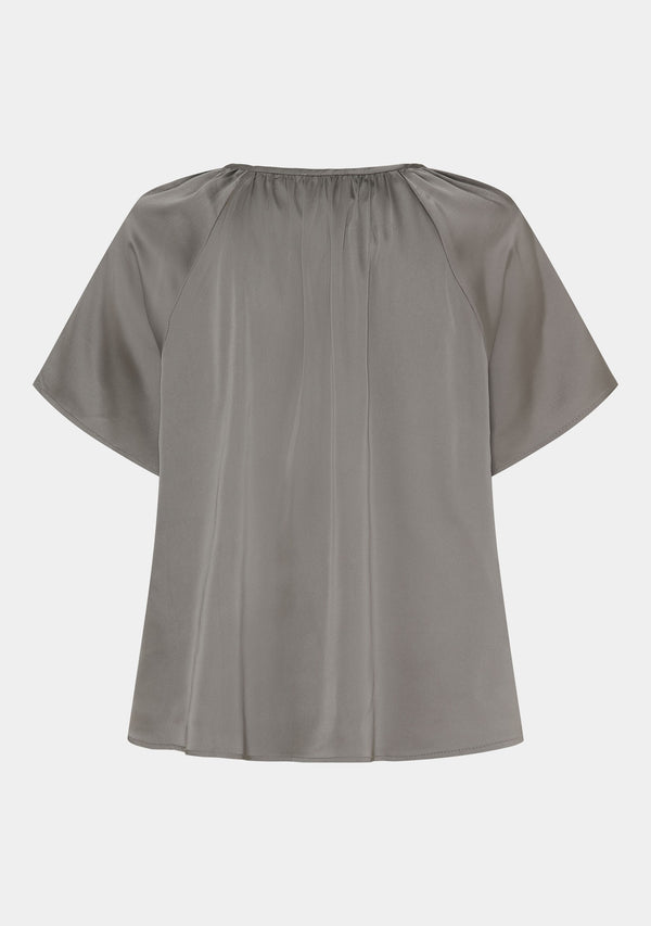 I SAY Steff s/s Blouse Blouses 911 Grey