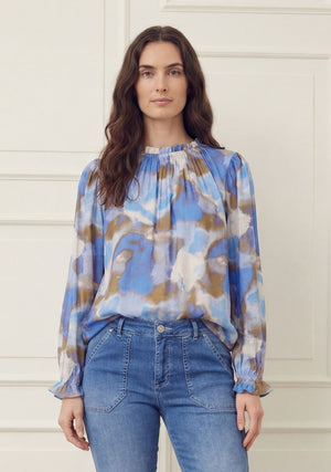 I SAY Tanna Printed Blouse Blouses N12 Spring Fresh