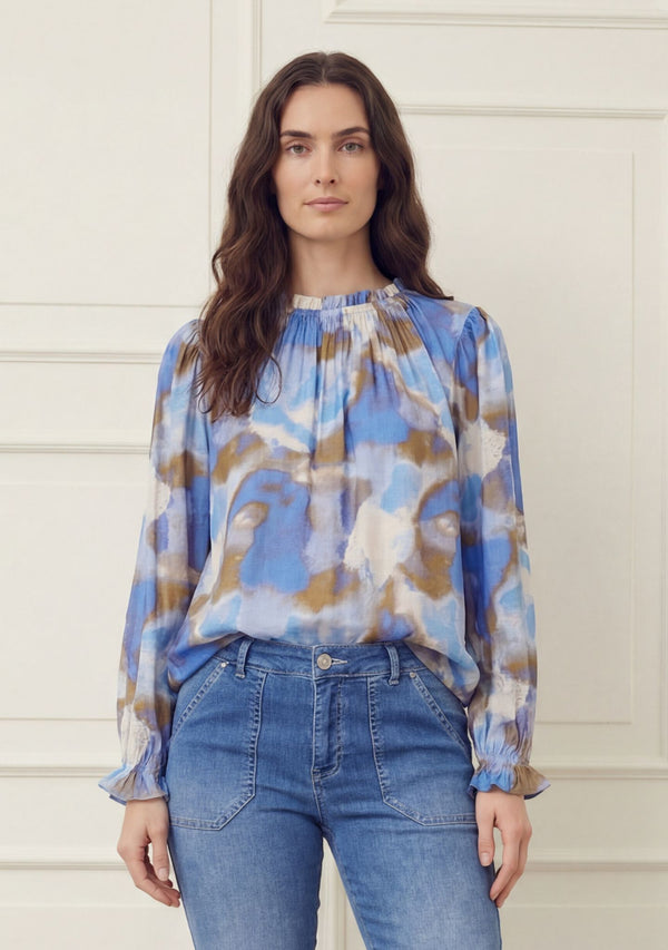 I SAY Tanna Printed Blouse Blouses N12 Spring Fresh