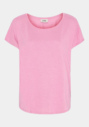 I SAY Tess O-Neck T-Shirt T-Shirts 516 Pink