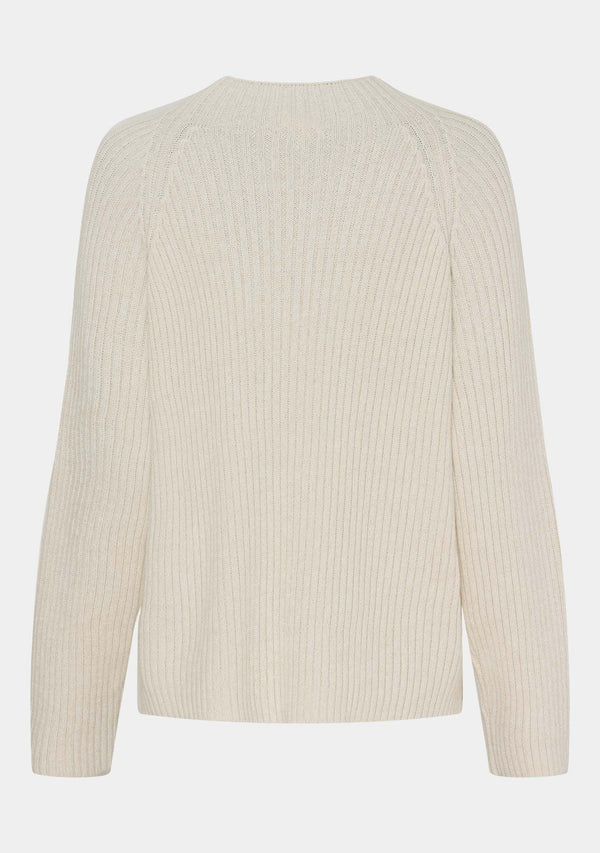 I SAY Tine Highneck Pullover Knitwear 172 Desert Melange