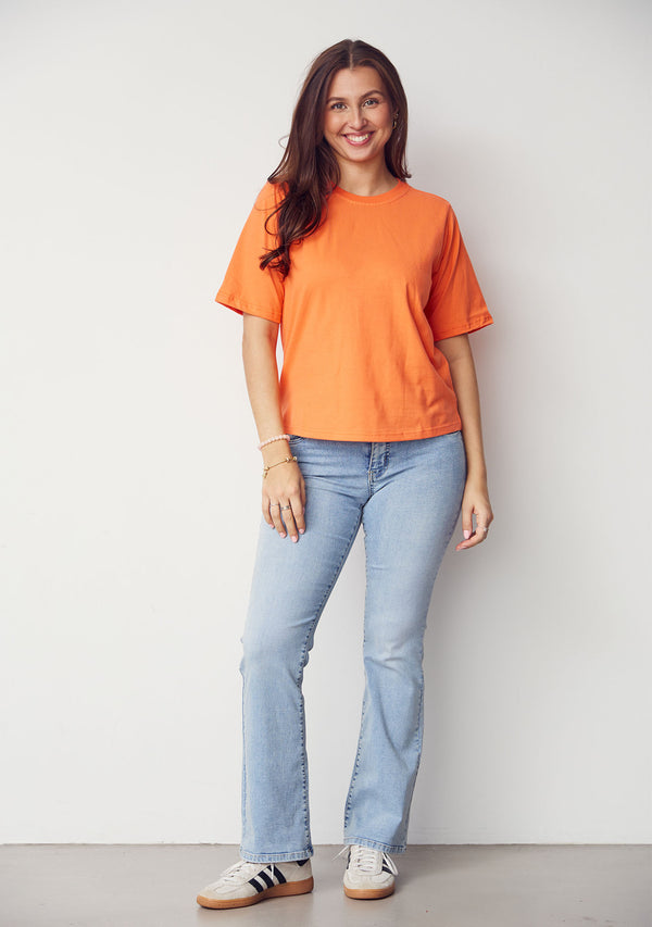 I SAY Tinni Basic T-Shirt T-Shirts 245 Warm Orange