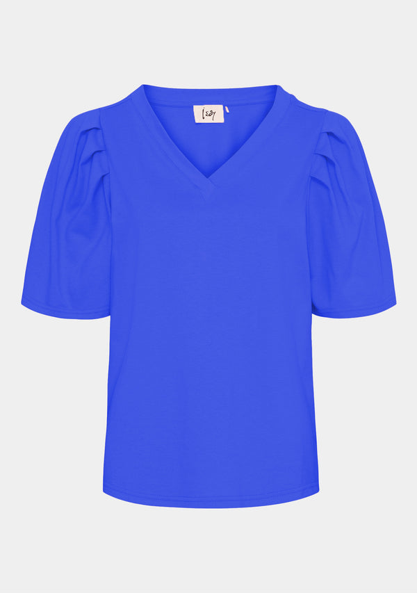I SAY Tinni V-Neck T-Shirt Basics 636 Jeans blue