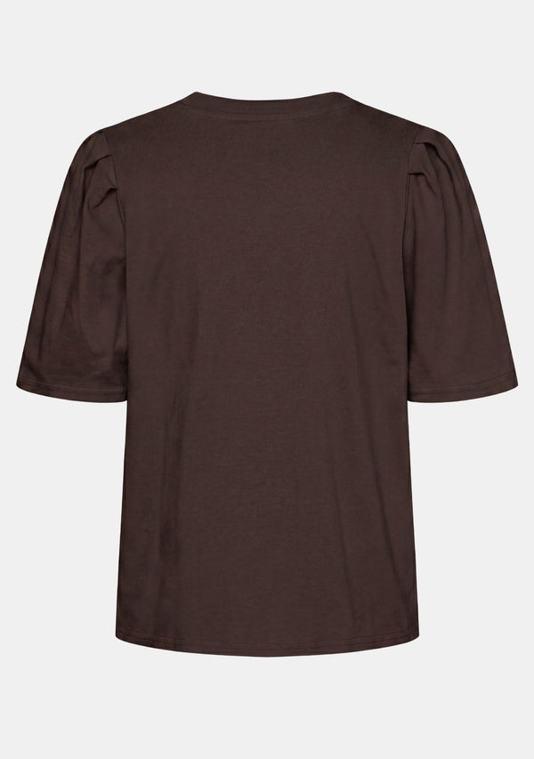 I SAY Tinni s/s T-Shirt Basics 356 Dark brown