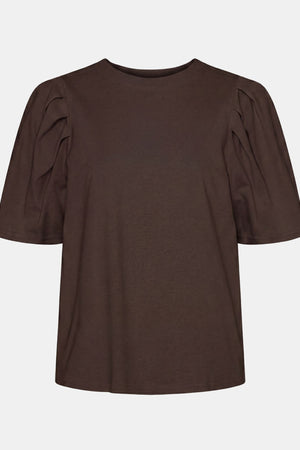 I SAY Tinni s/s T-Shirt Basics 356 Dark brown