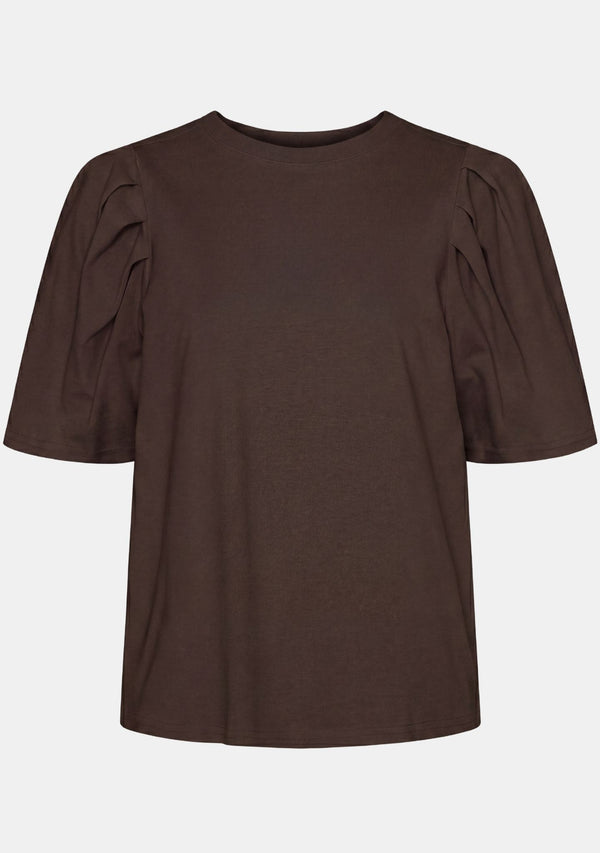 I SAY Tinni s/s T-Shirt Basics 356 Dark brown