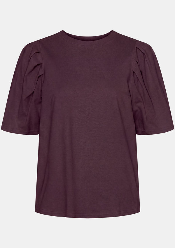 I SAY Tinni s/s T-Shirt Basics 419 Aubergine