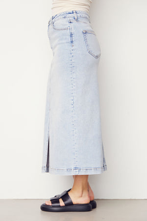 I SAY Torino Denim Skirt Skirts 670 Blue Wash Denim