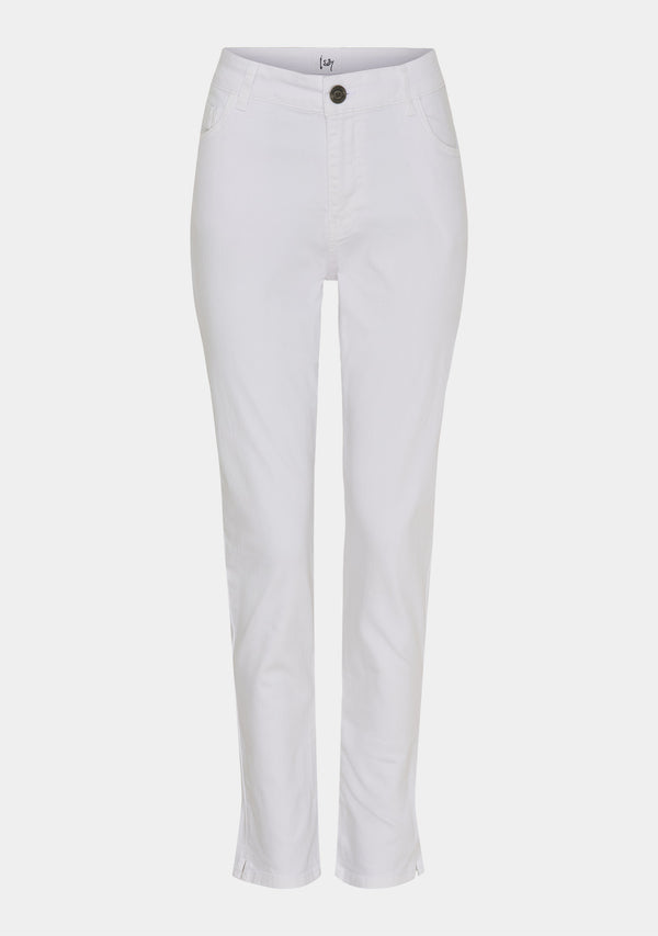 I SAY Udine Slim Pant Pants 100 White