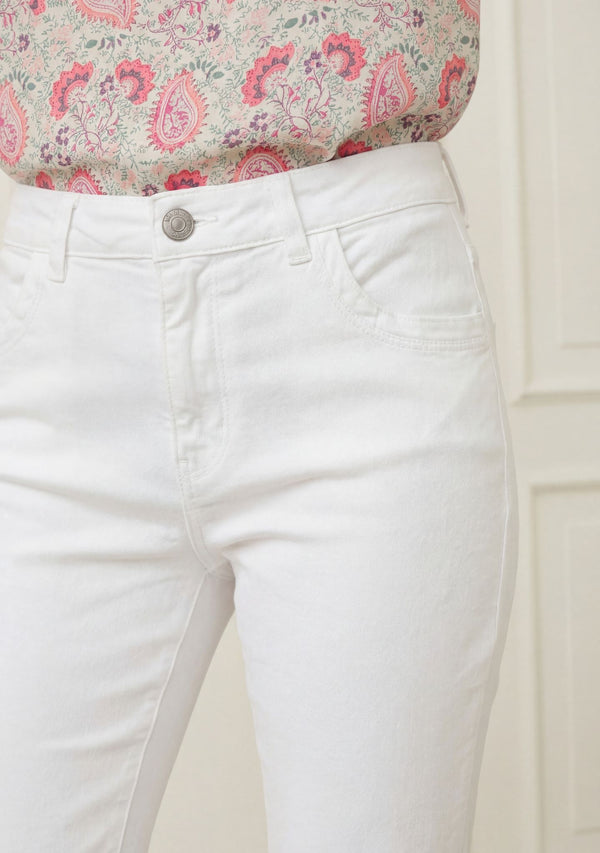 I SAY Verona Twill Flare Pant Pants 100 White