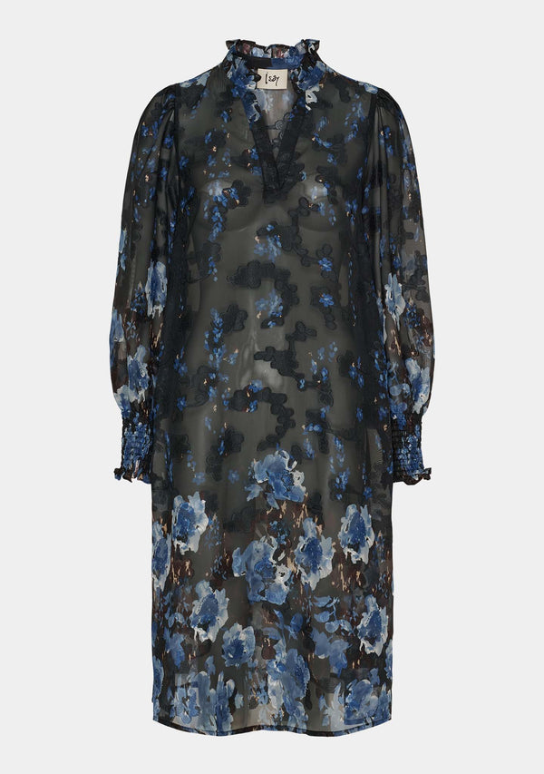 I SAY Vibse Printed Dress Dresses N44 Flower Border