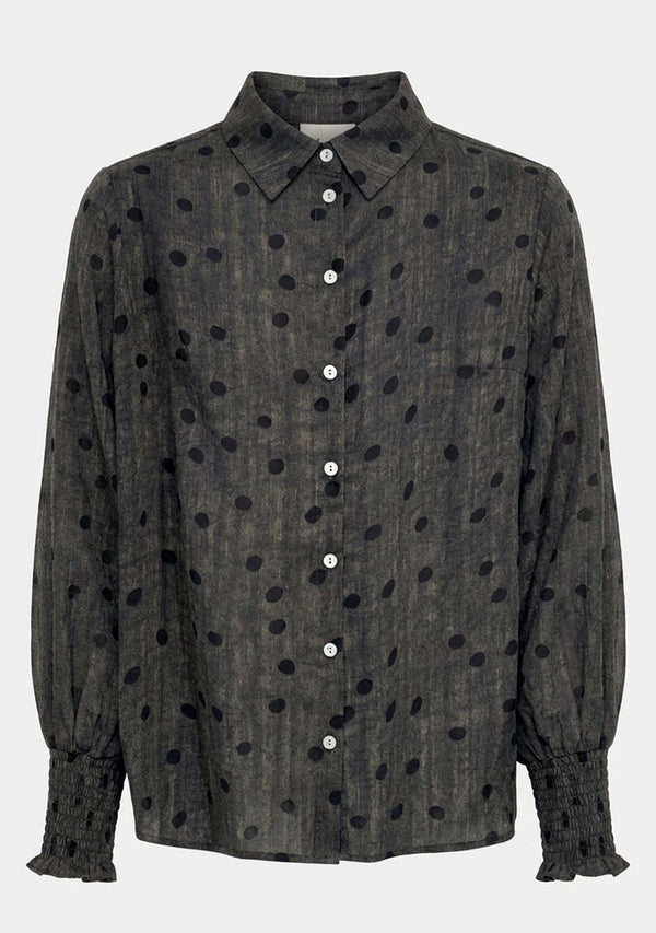 I SAY Vibse Shirt Shirts 337 Brown dots