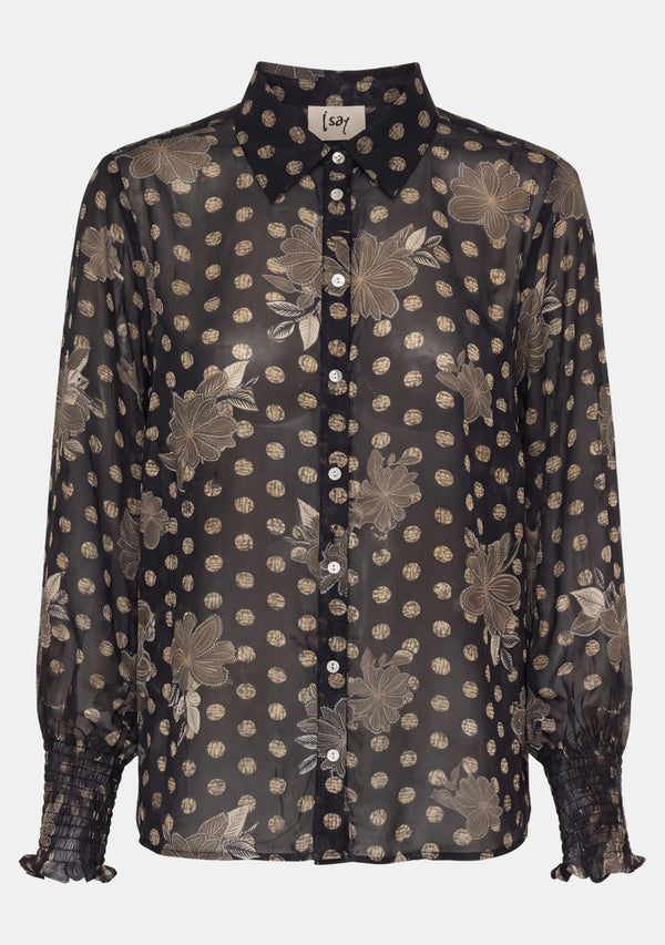 I SAY Vibse Shirt Shirts N64 Flower/Dot Print